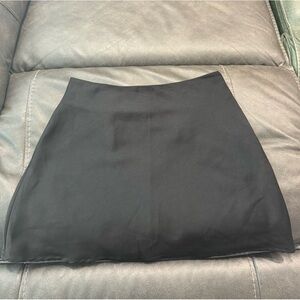 SOLD: Cotton On Silk Mini Skirt in Black